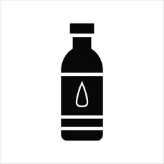 water bottle vector icon line template