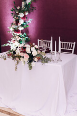 wedding table setting