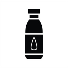 water bottle vector icon line template