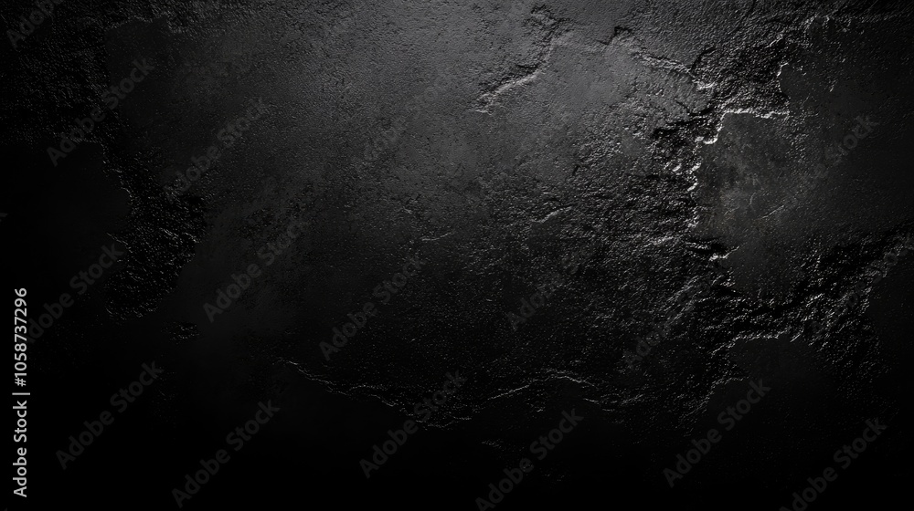 Aufkleber black abstract background featuring a dark gray textured concrete wall gritty design element with am