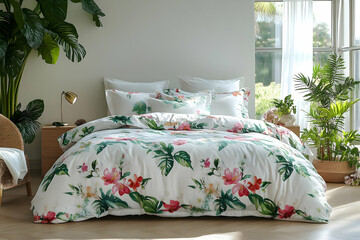 Tropical Floral Bedding Photo - A Breath of Fresh Air