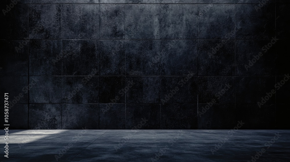 Poster black abstract background featuring a dark gray textured concrete wall gritty design element with am