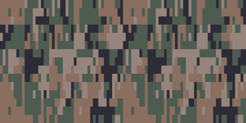 Desert Seamless Camo Graphic Print. Camouflage Seamless Pattern. Military Camouflage Patterns