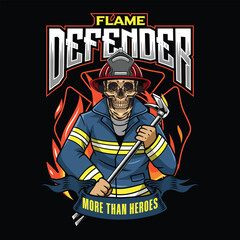 International Firefighter Day May 4 Celebration Vector Illustration for sticker, poster, flyer, brochure, invitation, greeting card, banner, campaign, t-shirt, apparel, social media, template