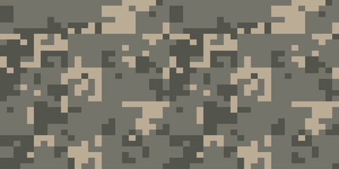 Army Seamless Camouflage, Modern Print Pattern That Was Used as the Default Camouflage Pattern Issued. Military Camouflage