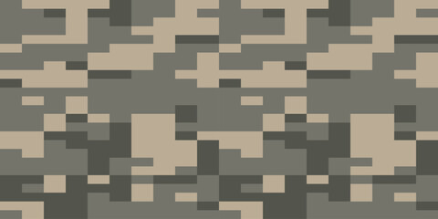 Army Seamless Camouflage, Modern Print Pattern That Was Used as the Default Camouflage Pattern Issued. Military Camouflage Pants