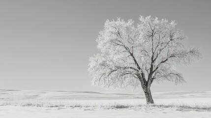 Snow resting on an ice coated tree