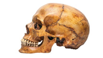 skull isolated on white background
