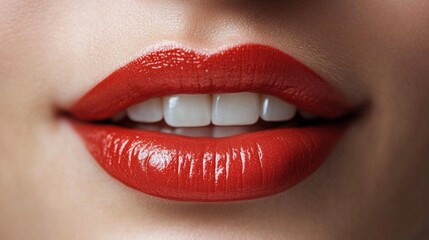 Obraz premium A woman with a red lip
