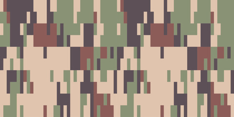 Camouflage Seamless Pattern. Trendy Style Camo, Repeat Print. Military Camouflage Clothing