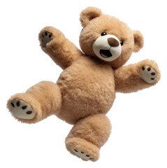 PNG Plush bear toy white background.