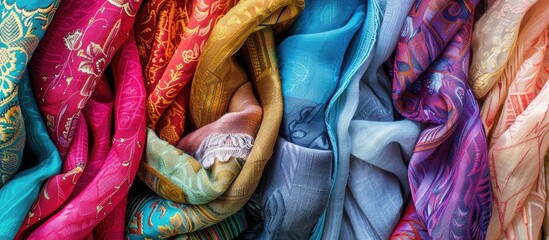 Textile Industry And Fashion Background