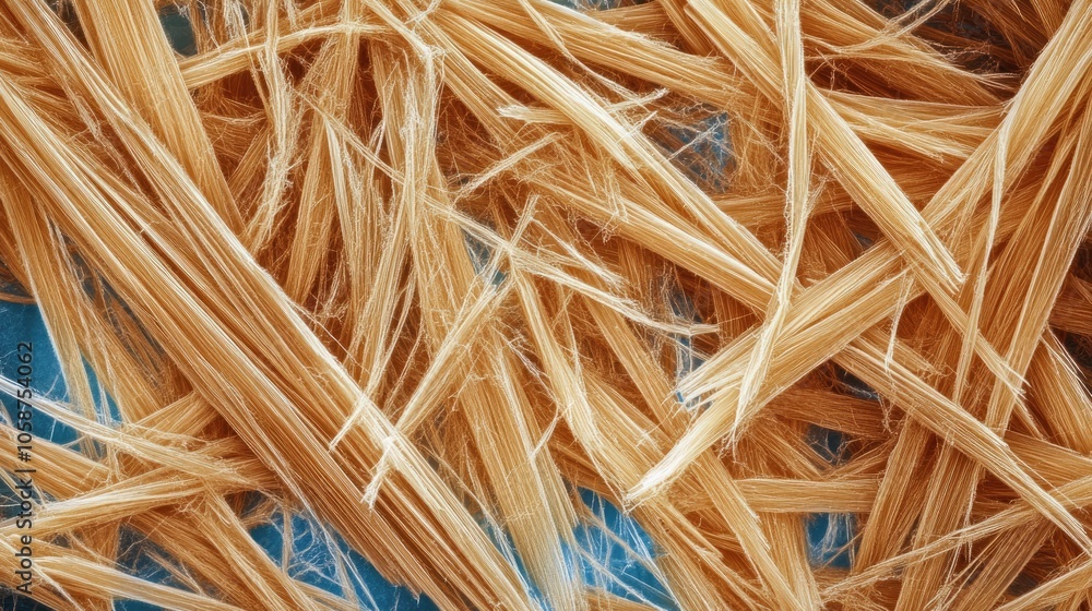 Poster bamboo fibers under a microscope at 4x magnification showcasing the intricate structure of this uniq