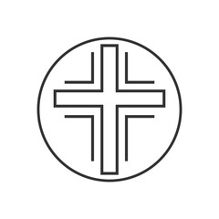 Obraz premium Circle stethoscope medical vector illustration