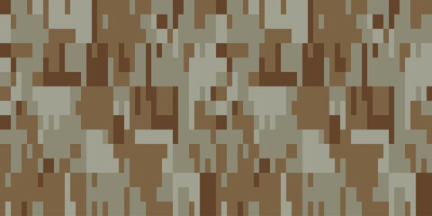 Camouflage Pattern Background Seamless Vector Illustration. Classic Clothing Style Masking Camo Repeat Print. Military Camouflage Pants