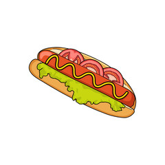 Hotdog vector illustration