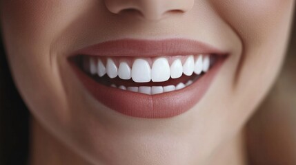 Fototapeta premium A woman with a white smile