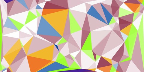 Abstract Geometric Pattern Colorful Triangles Background Design