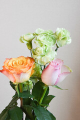 薔薇とカーネーション