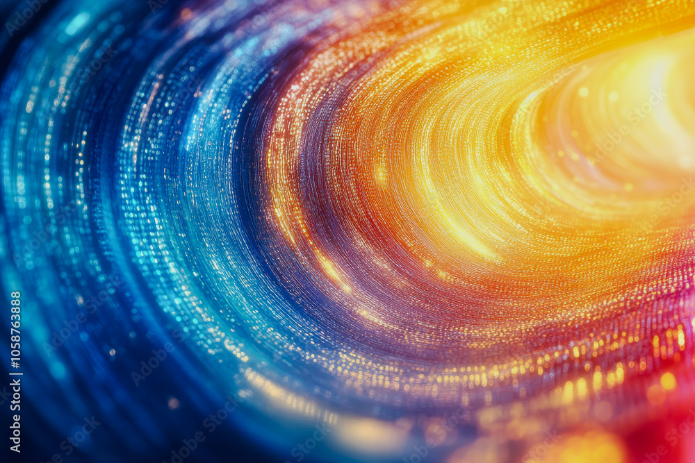 Poster this energetic abstract scene captures a dynamic flow of vibrant colors. the swirling patterns creat