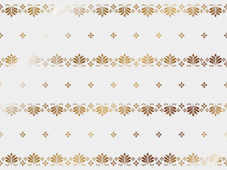 高級感のある模様入り背景　ホワイト＆ゴールド
