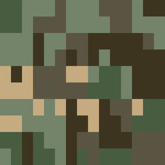 Camouflage Seamless Pattern. Trendy Style Camo, Repeat Print. Military Camouflage Suit