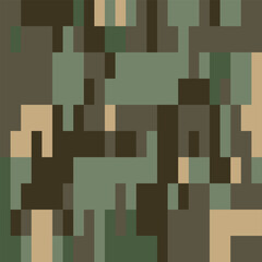 Army Camouflage Background, Classic Seamless Pattern, Military Camouflage Patterns