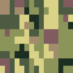 Army Camouflage Background, Classic Seamless Pattern, Military Camouflage Face Paint