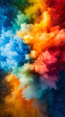 Fond d'&eacute;cran pour t&eacute;l&eacute;phone avec design abstrait et couleurs vives