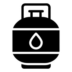 Gas cylinder icon. Vector illustration 