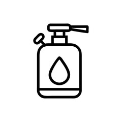 Gas cylinder icon. Vector illustration 