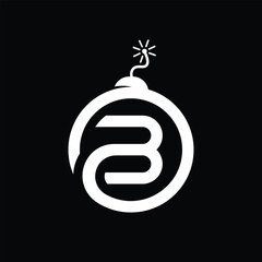 Initials Letter B Boom logo design vector template © Rachmad