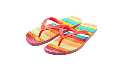 Fototapeta premium Flip flops, transparent background PNG