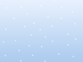 Template petits flocon de neige sur dégradé de bleu 