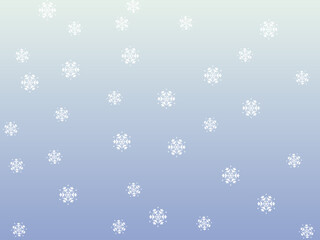 template gros flocons de neige blanc sur fond gris clair 