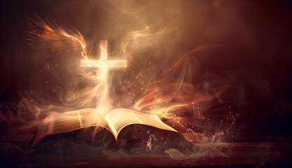 cross in the holy fire