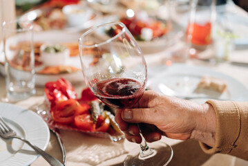 two glasses of wine