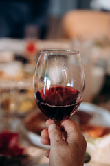 glass of red wine