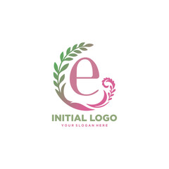 initial logo E