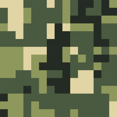 Army Seamless Camouflage, Modern Print Pattern That Was Used as the Default Camouflage Pattern Issued. Military Camouflage Pants