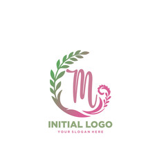 Fototapeta premium initial logo M