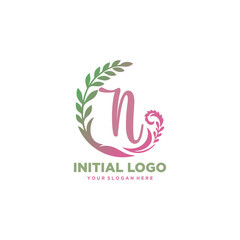 initial logo N