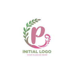 Fototapeta premium initial logo P