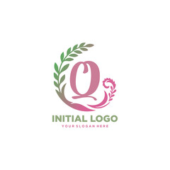 Obraz premium initial logo Q