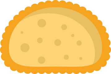 Crispy, golden brown empanada, a savory pastry popular in latin american cuisine, is shown against a white background