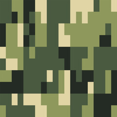 Camouflage Seamless Pattern. Trendy Style Camo, Repeat Print. Military Camouflage Netting