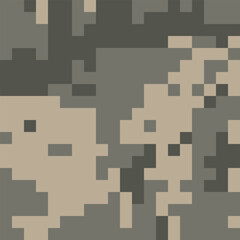 Army Camouflage Background, Classic Seamless Pattern, Military Camouflage Jacket