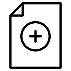 add document icon, document with plus icon
