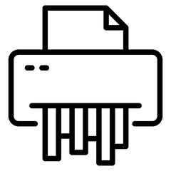 Shredding Paper Icon 