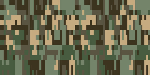 Full seamless abstract military camouflage skin pattern vector for decor and textile. Army masking design for hunting textile fabric printing and wallpaper. Design for fashion and home design.